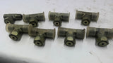 Hydraulic Tee Fitting 9/16" Lot of 8