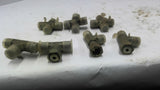 Hydraulic Tee Fitting 9/16" Lot of 8