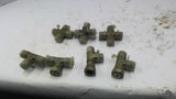 Hydraulic Tee Fitting 9/16" Lot of 8