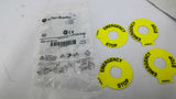 Allen Bradley 800F-15YSE112 60MM Legend Plates Lot Of 4