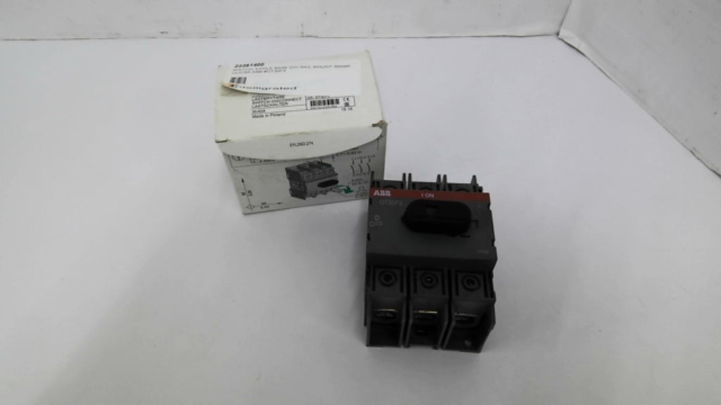 ABB OT30F3 3-Pole Disconnect Switch 30AMPS 600VAC 3-Phase 8kV 50/60HZ