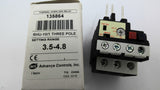 ACI Controls 135864 Thermal Overload Relay 3-Pole 3.5-4.8A Model RHU-10/1-4.8