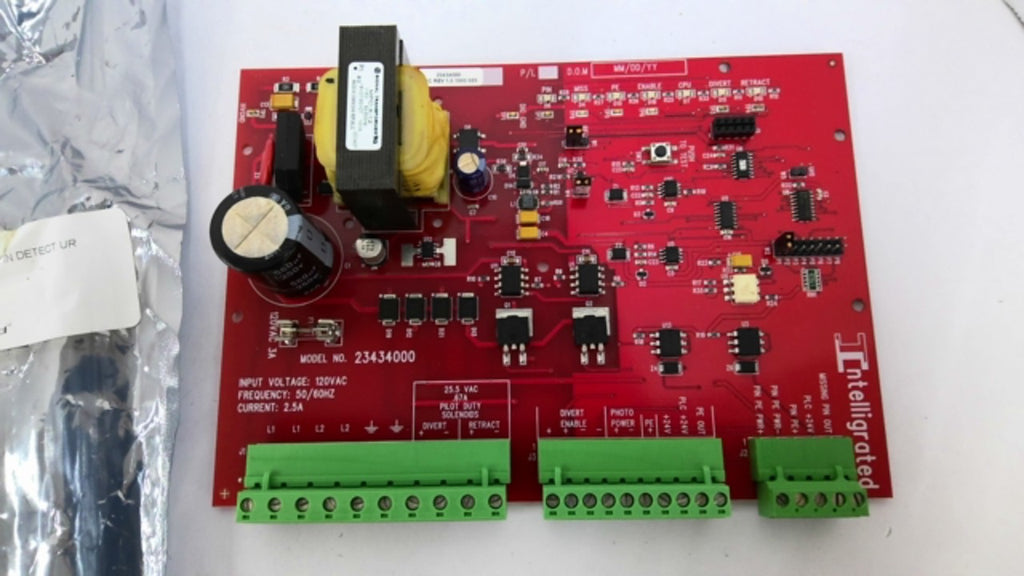 Intelligrated 23434000 Circuit Board 120VAC 50/60HZ 2.5A