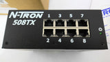 N-TRON 508TX-A 8-Port Industrial Ethernet Switch 10-30V 1.0AMPS