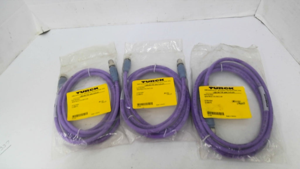 Turck RSSW-RKSW-5725-2M/C1184 Cable Lot Of 3