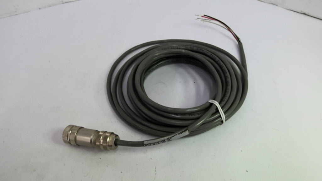Tri-Tronics M12.4-3-20 RC Encoder Cable 12mm 4-Pin 3-Wire 20ft