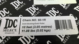 IDC Select 60-1R #60 Roller Chain 10 FT Riveted 3/4" Pitch