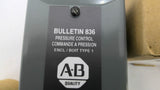 Allen Bradley 836-A2A Pressure Control Switch 24-600V 200PSI 19.3 BAR