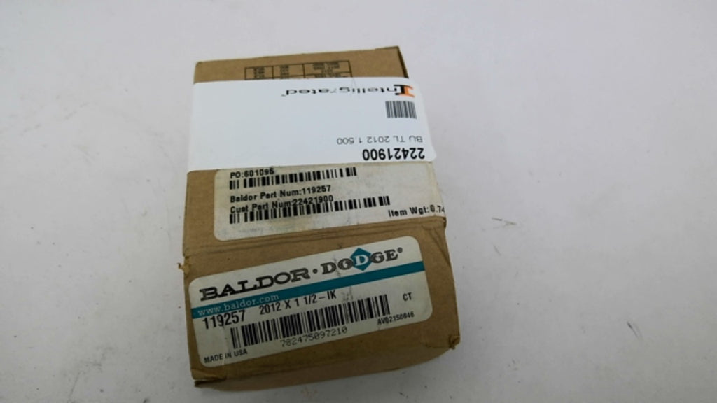 Baldor Dodge 119257 2012-X-1-1/2-IK Taper Lock Bushing 1-1/2" Bore