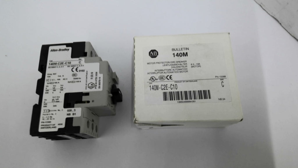 Allen Bradley 140M-C2E-C10 Motor Circuit Breaker 400V 100kA 50/60HZ
