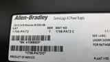 Allen Bradley 1756-PA72 AC Input Power Supply 120/240VAC 50/60HZ 100Watts