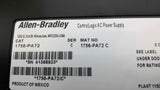 Allen Bradley 1756-PA72 AC Input Power Supply 120/240VAC 50/60HZ 100Watts