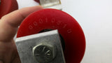 00010610 Red Roller Wheel With Mounting Brackets 1/2" Bore Lot Of 4
