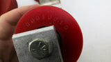 00010610 Red Roller Wheel With Mounting Brackets 1/2" Bore Lot Of 4