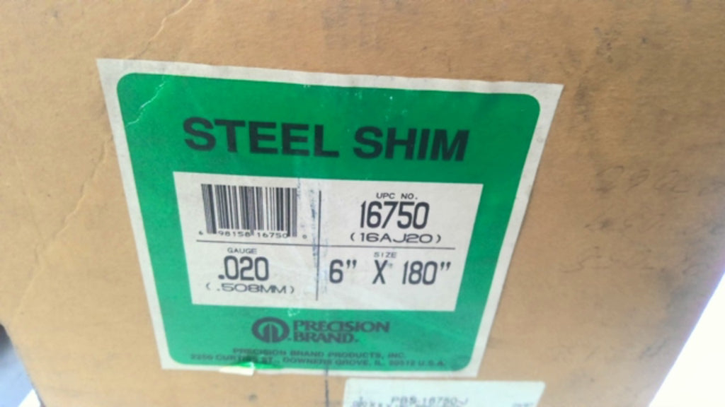 Precision Brand 16750 Steel Shim 6 x 180"