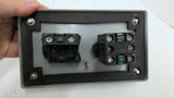 Hoffman E2PBG Control Panel Enclosure With Red And Green Push Button E-Stop