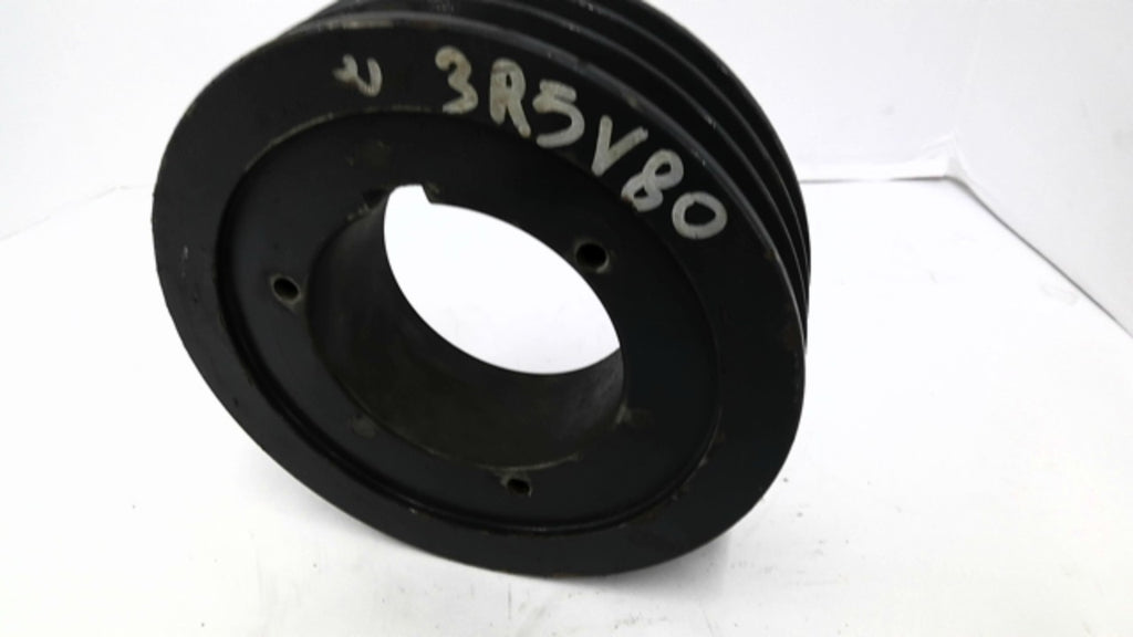 Browning 3R5V80 3 Groove V-Belt Pulley R1 Split Tapered Bushing