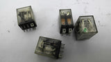 Omron LY-2N Relay 24VDC 240VAC 12AMPS 1/2HP Lot Of 4