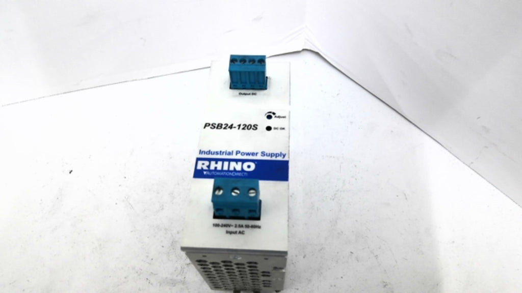 RHINO PSB24-120S DIN Rail Power Supply 100-240V 2.5A 50/60HZ