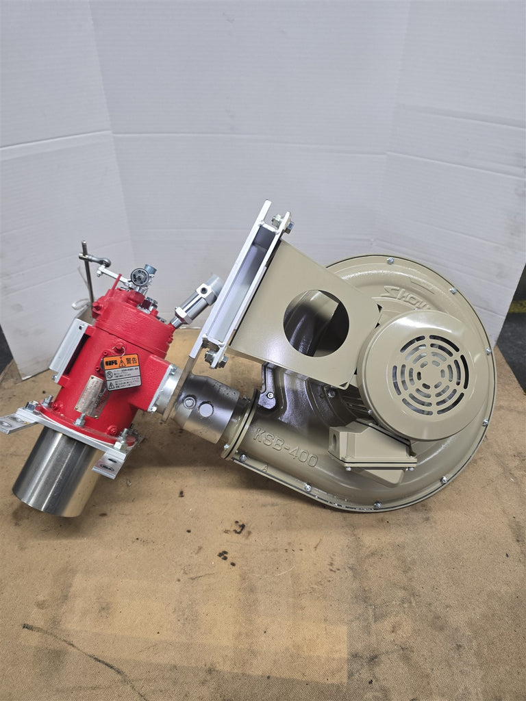 Yokoi Kikai WF-3-8V Oil Burner 93kW w Showa Denki KSB-H04 Blower 460V