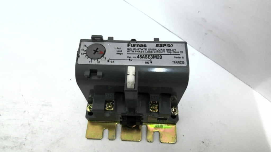 Furnas ESP100 48ASE3M20 3-PH Solid State Overload Relay 9-18AMPS 600VAC 50/60HZ