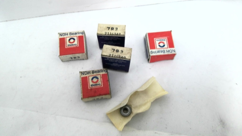 Delco 7R3 2116340 3/16" Bore 1/2" OD Roller Bearing Lot Of 5