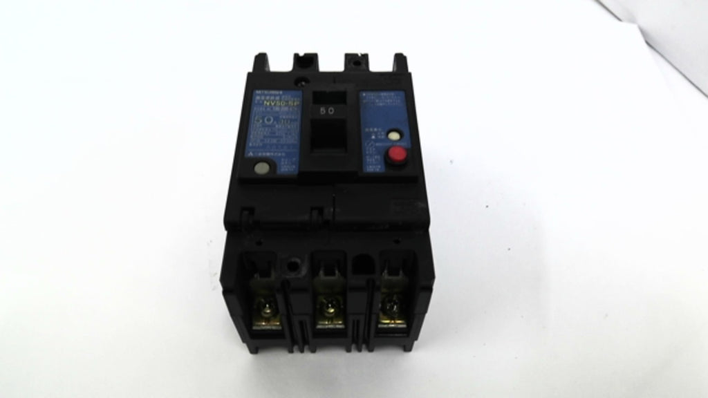 Mitsubishi NV50-SP 50AMP Circuit Breaker 3 Pole 240V 7.5kA 50/60HZ