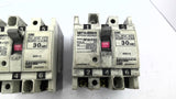 Mitsubishi NF30-FAU 30AMP Circuit Breaker 250VAC 2.5kA 50/60HZ Lot Of 2