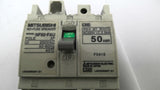 Mitsubishi NF50-FAU 50AMP 2-Pole Circuit Breaker 2.5kA 250VAC 50/60HZ