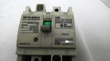 Mitsubishi NF50-FAU 50AMP 2-Pole Circuit Breaker 2.5kA 250VAC 50/60HZ