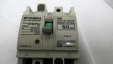Mitsubishi NF50-FAU 50AMP 2-Pole Circuit Breaker 2.5kA 250VAC 50/60HZ