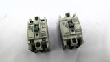 Mitsubishi NF30-FAU 5AMP 2-Pole Circuit Breaker 250VAC 50/60HZ Lot Of 2