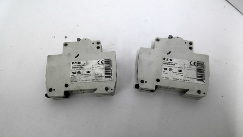 Eaton WMZS1D04 Circuit Breaker 5kA 277VAC 230/400V Lot Of 2