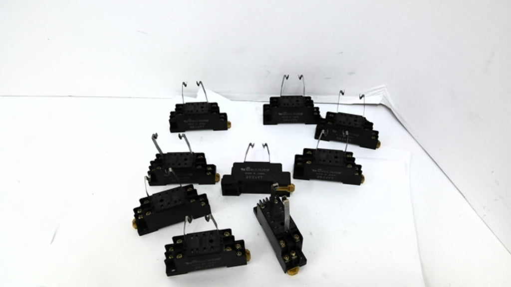 Omron PYF08A 8-Pin Relay Socket Base 7AMP 250V Max Lot Of 9