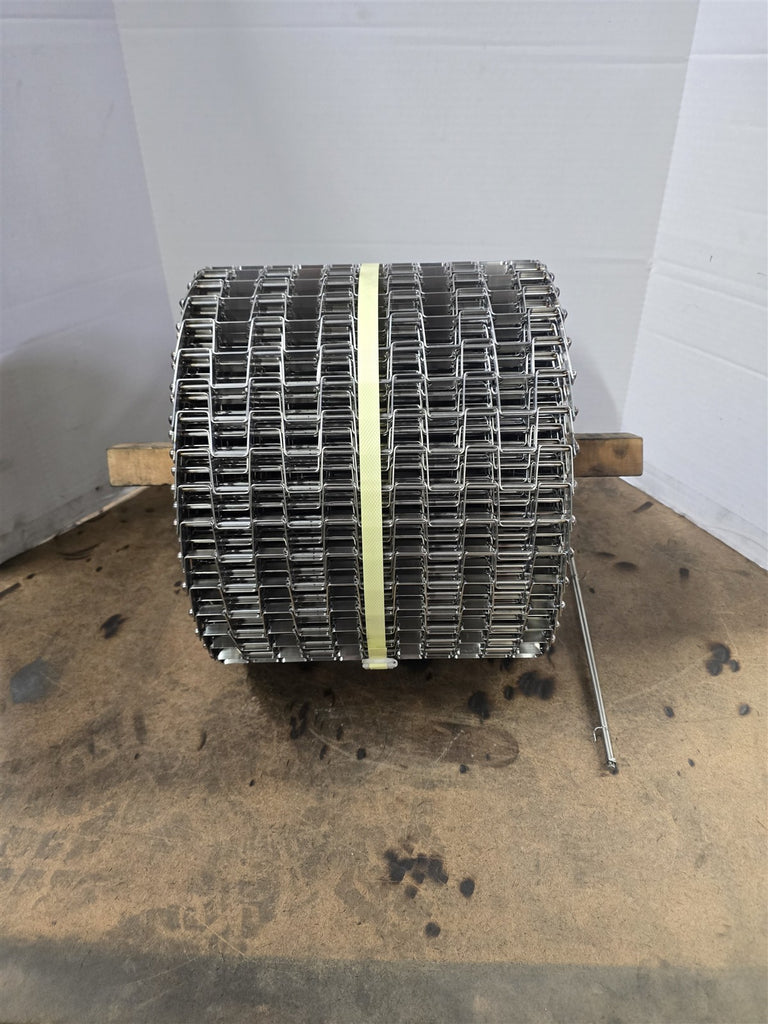 Flat Wire Mesh Galvanized Conveyor Belt 11" W x 50 Ft Long