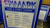LOT OF 7 BOX EPI-MARK YARN & FABRIC MARKERS BLUE 6
