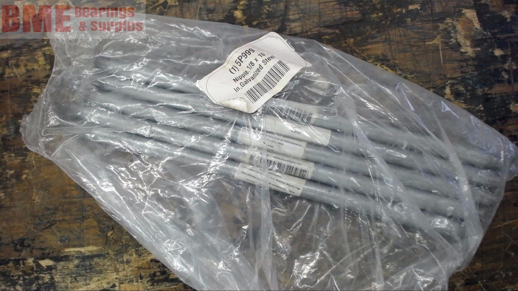 LOT OF 5 -- 5P999 GALVANIZED STEEL 1/8 X 10