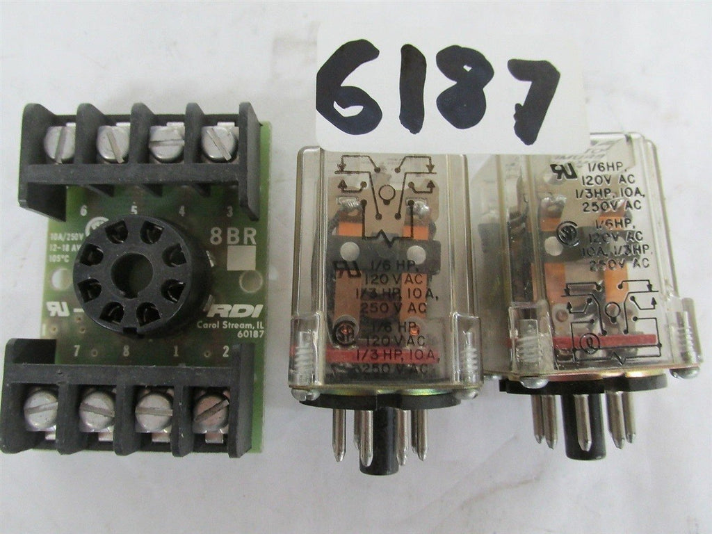 RDI TERMIANL BASE - RDI-620-0049/ POTTER&B RELAY-RDI6200049/ POTTER& B- DRP-11AG