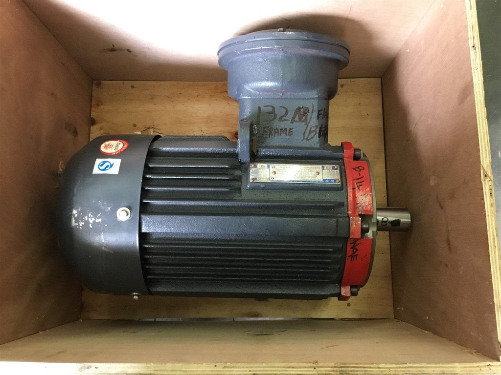 3 PHASE PERMANENT MAGNET SYCHRONOUS AC MOTOR 1.875-7.5 KW, 115-460 VOLTS 132M FR