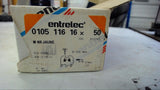 BOX OF 50 ENTRELEC 0105 116 16 TERMINAL BLOCKS