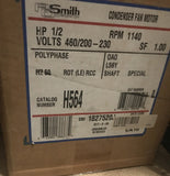 AO SMITH H564 CONDENSER FAN MOTOR 1/2HP 460/200-230V 1140RPMK SF1.00