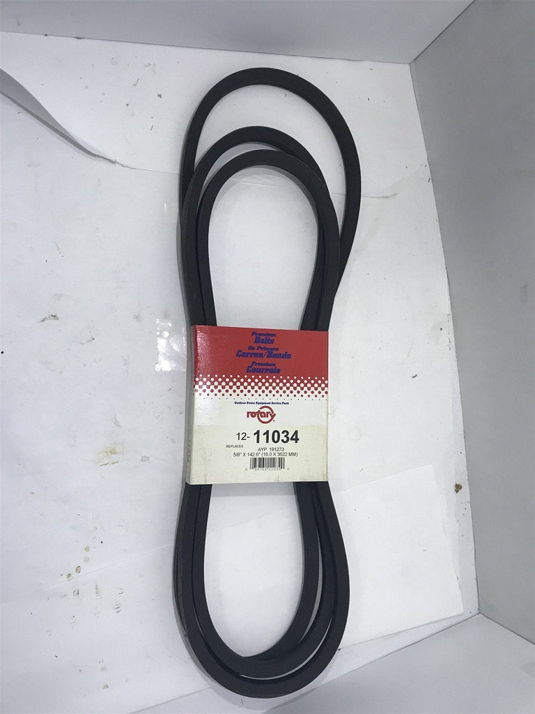 ROTARY BELT 12-11034 REPLACES AYP 191273 5/8"x142.6"
