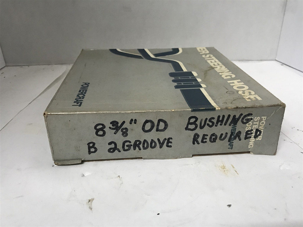 POWERCRAFT PWR STEERING HOSELINE HOSE ASSEMBLY 8 3/8" BUSHING B2 GROOVE REQUIRED