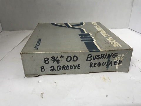 POWERCRAFT PWR STEERING HOSELINE HOSE ASSEMBLY 8 3/8" BUSHING B2 GROOVE REQUIRED
