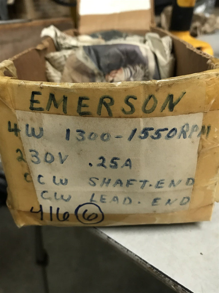 EMERSON 416 4W 1300-1550RPM 230V .25A
