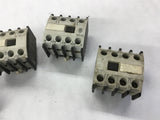 LOT OF 4--- KLOCKNER MOELLER 22 DIL M CONTACTOR 600 VAC, 15 AMP