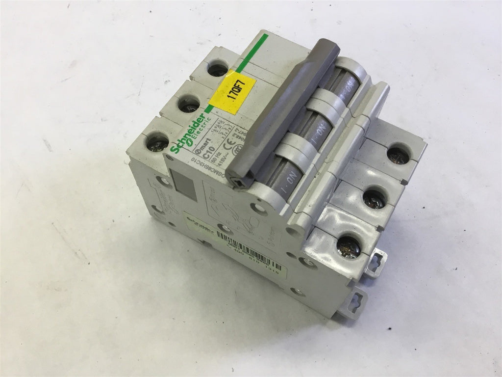 SCHNEIDER C10 BREAKER 415 VOLTS, 50 HZ 3 POLE