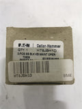 CUTLER HAMMER HHT8JBH1D 30MM 3 POS SELECTOR SWITCH INCLUDES HT8GR1 GROUNDING KIT