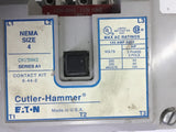 CUTLER-HAMMER CN15NN3 NEMA SIZE 4 CONTACTOR 460 VOLTS @ 100 HP 3P 120 VOLT COIL