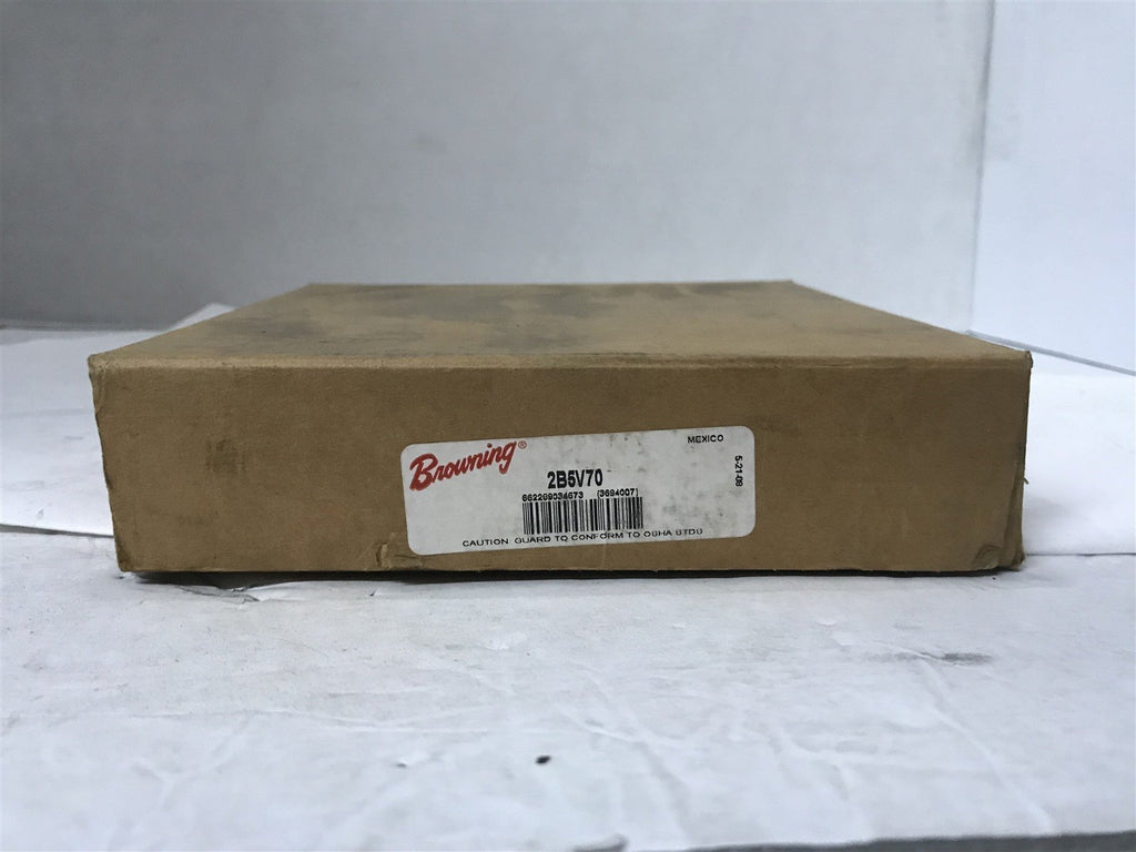 Browning 2B5V70 Split Taper Sheave 2 Groove, A, B or 5V Belt Uses B Bushing